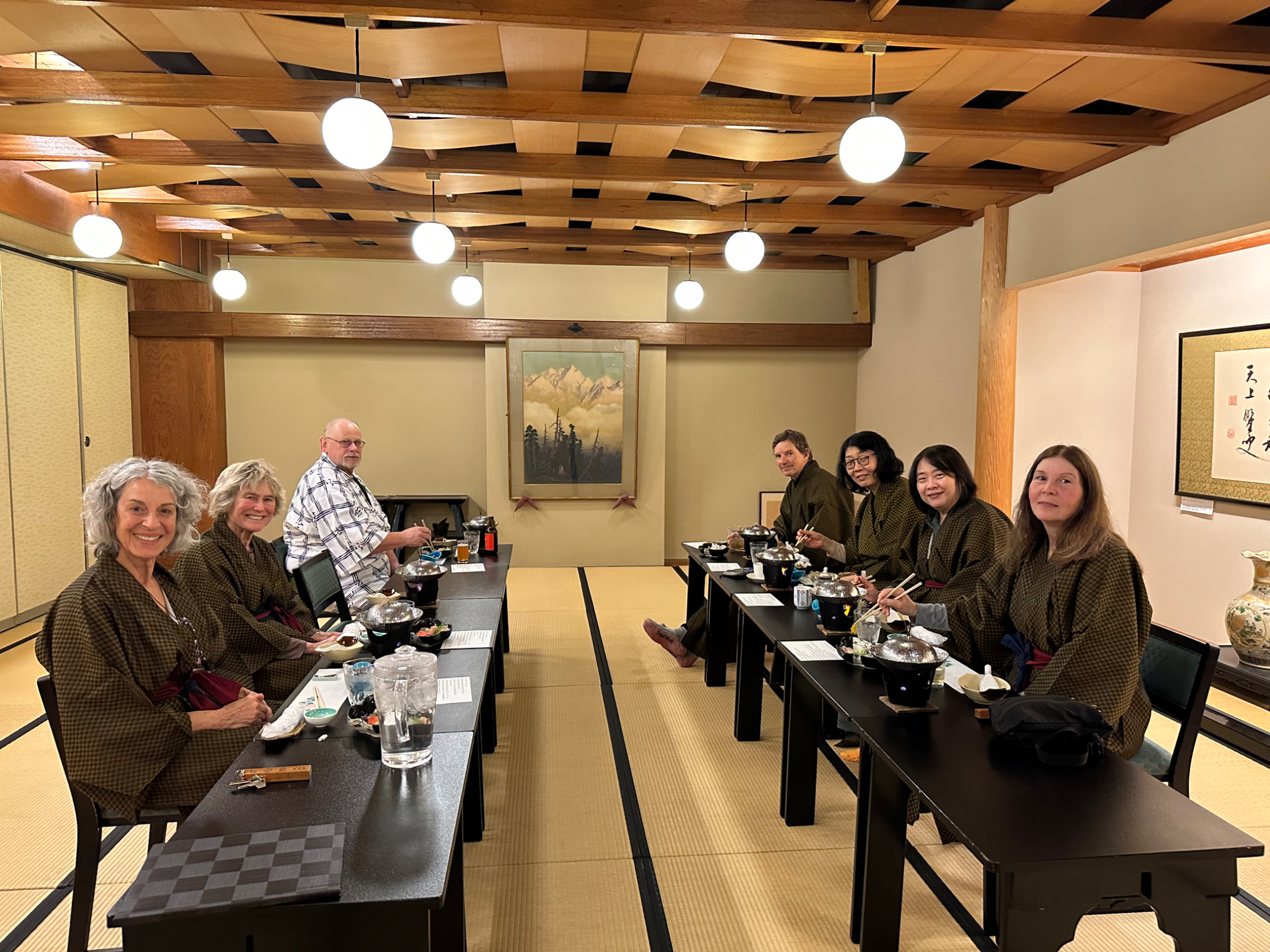 Ryokan Kokuyu dining